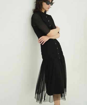 ＜CLANE (Women)＞ＧＡＴＨＥＲＥＤ　ＭＥＳＨ　ＳＨＩＲＴＳ　ＯＮＥＰＩＥＣＥ　１０１１２－５０５３