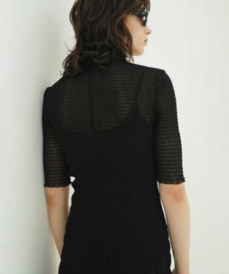 GATHERED MESH SHIRTS ONEPIECE 10112