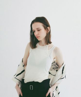 LAYER SHEER SET TOPS 10105ー1303 | CLANE 