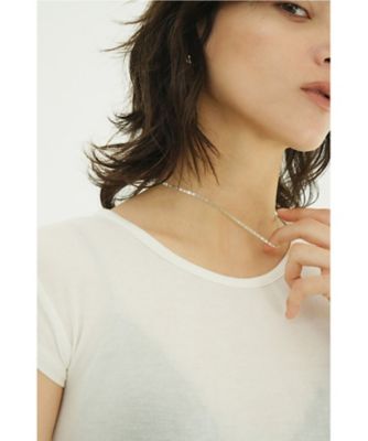 ＜CLANE (Women)＞ＬＡＶＥＲ　Ｆｌａｔ　Ｍａｒｉｎｅｒ　Ｃｈａｉｎ　Ｃｈｏｋｅｒ　７０１３６ー８４５３