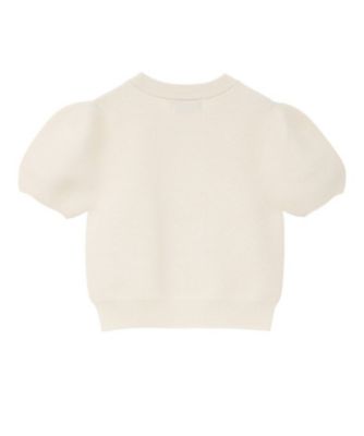 PUFF SLEEVE COMPACT KNIT TOPS 10106
