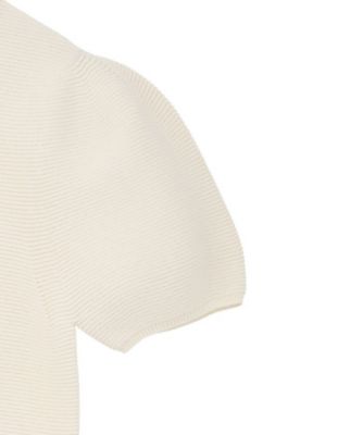 PUFF SLEEVE COMPACT KNIT TOPS 10106