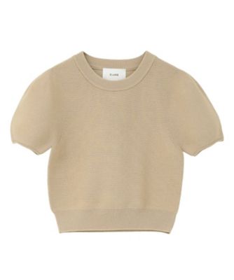 PUFF SLEEVE COMPACT KNIT TOPS 10106