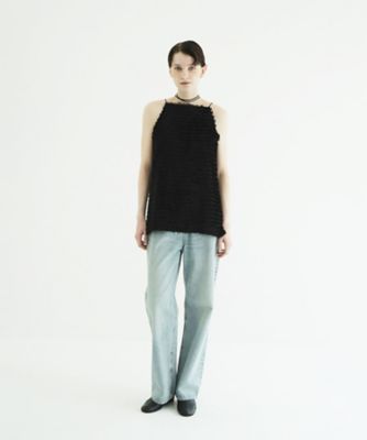W FACE FEATHER CAMI TOPS 11122ー4003