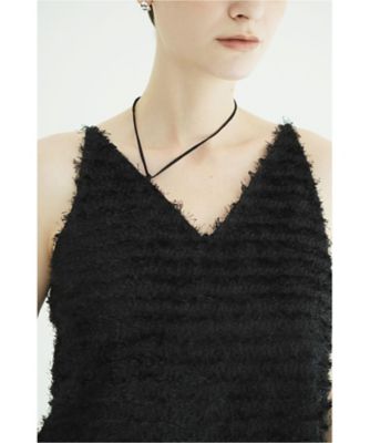 W FACE FEATHER CAMI TOPS 11122ー4003