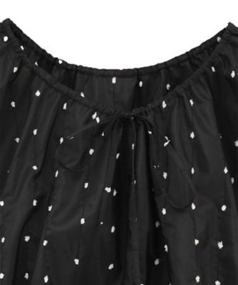 W FACE DOT SLEEVELESS RIBBON TOPS