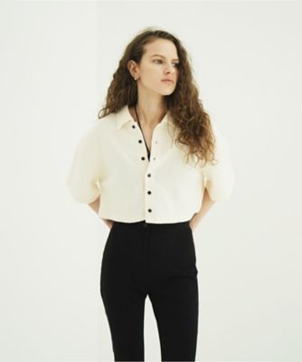 CRISP CROPPED POLO TOPS 11105ー1053