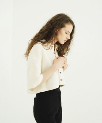 CRISP CROPPED POLO TOPS 11105ー1053