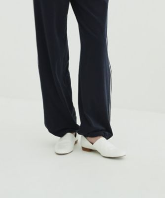 SIDE CUT STACKED FLAT SHOES 11115ー