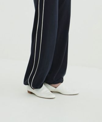 SIDE CUT STACKED FLAT SHOES 11115ー