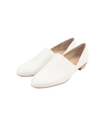靴 CLANE SIDE CUT STACKED HEEL FLAT SHOES SIDE CUT STACKED FLAT SHOES 11115ー