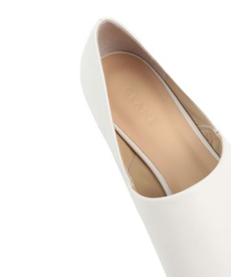 SIDE CUT STACKED FLAT SHOES 11115ー