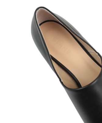 SIDE CUT STACKED FLAT SHOES 11115ー