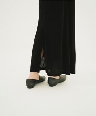 SIDE CUT STACKED FLAT SHOES 11115ー