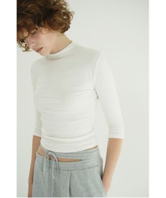 MOCK NECK MID SLEEVE TOPS 11105ー