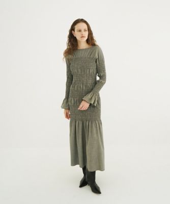 SHIRRING LONG ONEPIECE 11112ー5203