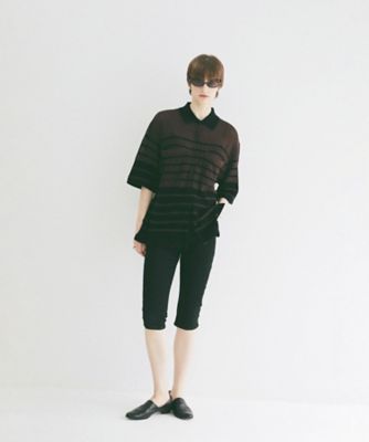 DENIM CAPRI PANTS 10111ー7453 | CLANE