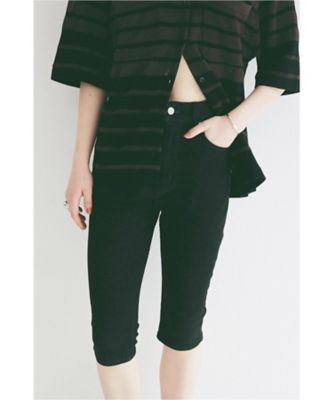 DENIM CAPRI PANTS 10111ー7453 | CLANE