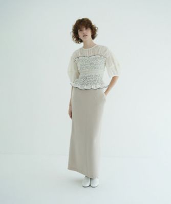 COLOR STITCHED SHIRRING TOPS 11122ー