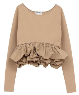 W BALLOON SHORT KNIT TOPS 11106ー