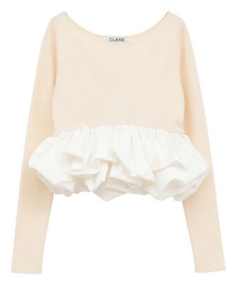 W BALLOON SHORT KNIT TOPS 11106ー