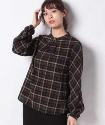 チェックプルオーバーブラウス 三越伊勢丹オンラインストア 公式
