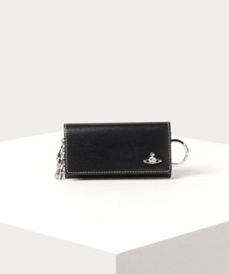  アクセサリー インサイドカラー キーケース ブラック ハンドバッグ・財布