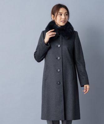 特別提供品 フォックスファー付きカシミヤコート 三越伊勢丹オンラインストア 公式