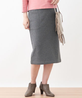 【SALE】スウェットスカート グレー ひざ丈スカート