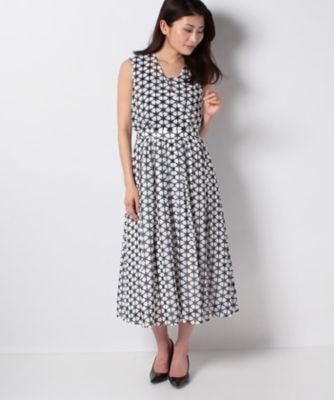 カシュクール風 フレアシフォンワンピース フラワー柄プリント 三越伊勢丹オンラインストア 公式