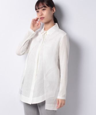 MARGON】長袖麻シャツ
