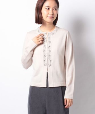 アンサンブル対応 ｎａｄｉａ ビーズ刺繍 カーディガン 三越伊勢丹オンラインストア 公式