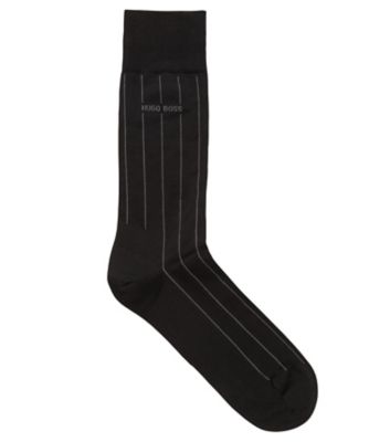 マーセライズドコットンブレンド　ピンストライプ　ソックス（５０３８８４３５）