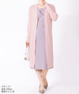 ジョコンダ　ロイヤル　ＪＯＣＯＮＤＥ　ＲＯＹＡＬ　【アンサンブル対応】リブ編み　ロングカーディガン