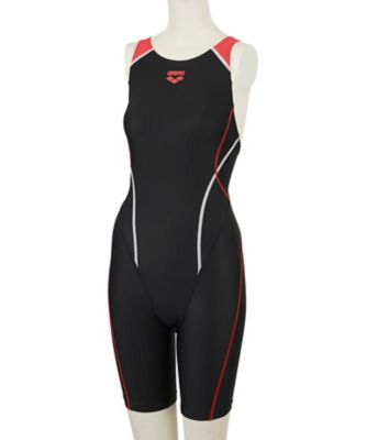 arena 競泳水着 ハーフパンツ グレー/ブラック 競泳水着】アクアレーシング ジュニアハーフスパッツ | arena