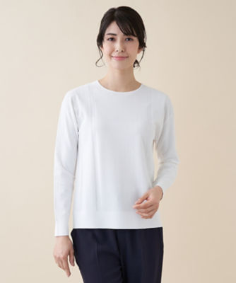 ＜Leilian (Women)＞レースモチーフニットプルオーバー