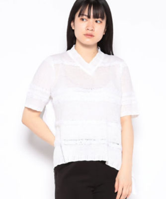 ＜Leilian (Women)＞半袖ニットプルオーバセ－タ－