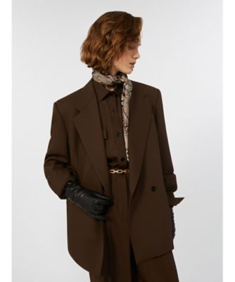 ジャケット・アウター Max Mara ジンセン ウールツイルジャケット 5046015606