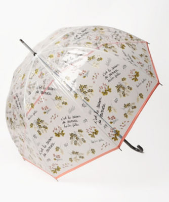 【SALE】パリ FAUX PAS PARIS フォーパ パリ 雨傘 リーフ柄 ピンク 傘・日傘