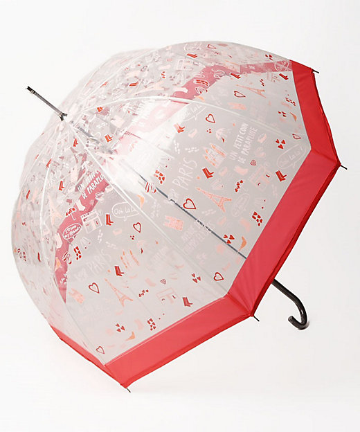 ＜三越伊勢丹/公式＞【SALE】パリ FAUX PAS PARIS フォーパ パリ パリ柄 雨傘 ローズピンク 傘・日傘