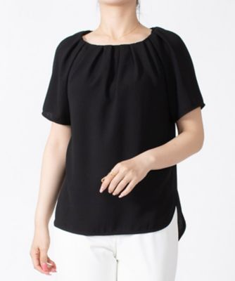 ＜三越伊勢丹/公式＞【SALE】JOCONDE ROYAL (Women)/ジョコンダ ロイヤル タックネック ブラウス クロ トップス【三越伊勢丹/公式】画像