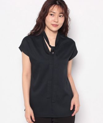 JOCONDE ROYAL (Women)/ジョコンダ　ロイヤル ジョコンダ　ロイヤル　ＪＯＣＯＮＤＥ　ＲＯＹＡＬ　Ｖネックフレンチスリーブ　ブラウス（ボウタイ付き）