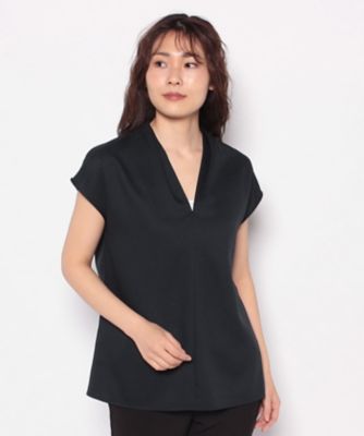 ジョコンダ　ロイヤル　ＪＯＣＯＮＤＥ　ＲＯＹＡＬ　Ｖネックフレンチスリーブ　ブラウス（ボウタイ付き）
