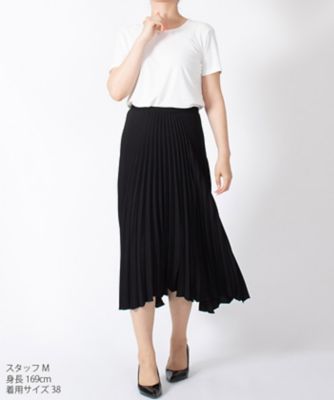 アシンメトリー プリーツスカート の通販 三越伊勢丹オンラインストア 【公式】