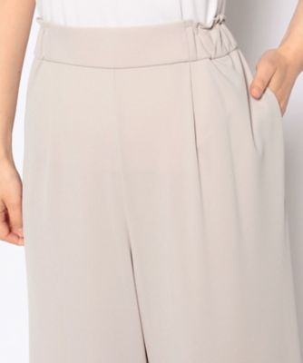 ラピーヌ　ブランシュ　ＬＡＰＩＮＥ　ＢＬＡＮＣＨＥ　【洗える】【セットアップ対応】Ｐ強撚スムース　ワイドパンツ