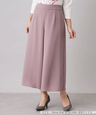 Rene ルネ◇ガウチョ パンツ ズボン 薄ピンク系 桜色系 36号 Mサイズ 