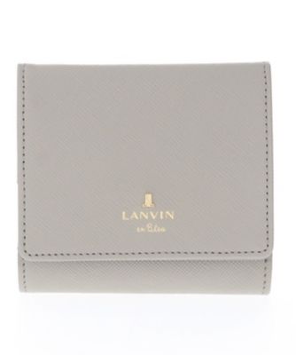 ＜LANVIN en Bleu (Bag&SLG)＞ランバン　オン　ブルー　ＬＡＮＶＩＮ　ｅｎ　Ｂｌｅｕ　リュクサンブールカラー　内ＢＯＸ二つ折り財布