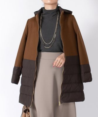 ラピーヌ ブランシュ】【洗える】ロゴチェックプリントブラウス