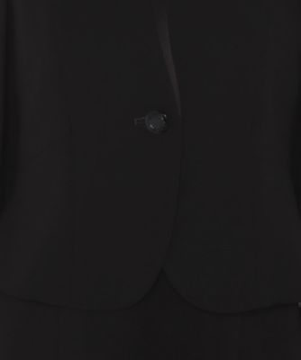 ラピーヌ　フォーマル　ＬＡＰＩＮＥ　ＦＯＲＭＡＬ　【夏用喪服・礼服・フォーマル用】【洗える】　スーツ風前ファスナー開きワンピース