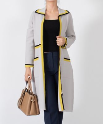 ＜LAPINE BLANCHE (Women)＞ラピーヌ　ブランシュ　ＬＡＰＩＮＥ　ＢＬＡＮＣＨＥ　ジップアップ　ニットジャケット